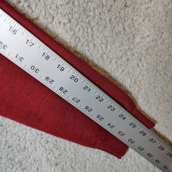 Joseph & Lyman Sweater Mens Large Red 100% Merino Wool Knit Long Sleeve Cozy NWT - Picture 12 of 14